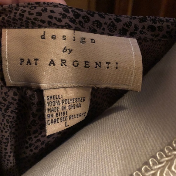 Design by Pat Argenti brown and black top - Picture 4 of 4